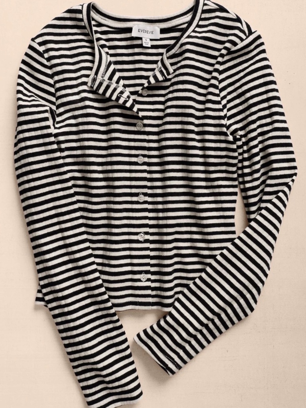 Evereve Kara Stripe Pointelle Top